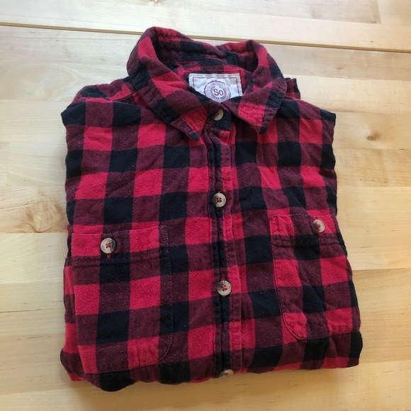 SO Women’s Flannel Size Large - Picture 4 of 5